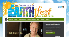 Desktop Screenshot of earthfestla.org