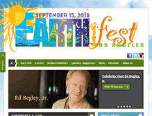 Tablet Screenshot of earthfestla.org
